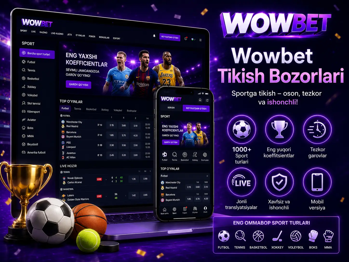 Tikish Bozorlari Wowbet Kazino UZ